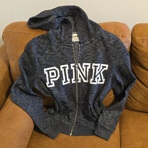 PINK Victoria's Secret Gray Hoodie Sweater